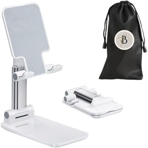 Support Téléphone Bureau Réglable Pliable Avec Pochette - Support De Tablette - Support De Téléphone Portable Bureau Compatible Avec Samsung Ipad Mini Iphone Huawei Tous Les Smartp[One144078]