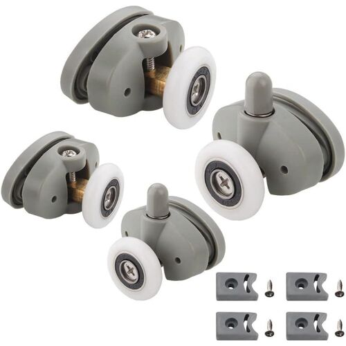 Set of 4 Butterfly Shaped Oval Wheel Door Casters (23mm-4pcs)