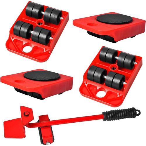 5 Pièces, Outil de Déplacement de Meubles, Roulettes pour Meubles, Deplace Meuble,Coussin Rotatif à 360 Degrés pour L'ensemble de Rouleaux Mobiles de Meubles