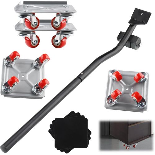 MEVRONISSHOP-Leve Meuble, roulettes pour Meubles Lourd avec 4 Roues et Roues Pivotantes à 360° pour Le Deplace Meubles Lourds Mobiles,Capacité de Charge de 600KG