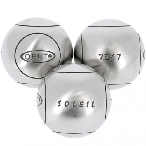 Boules De Pétanque Obut Boules De Pétanque Obut Soleil Tendre 71 Mm Argent Métalisé 690g