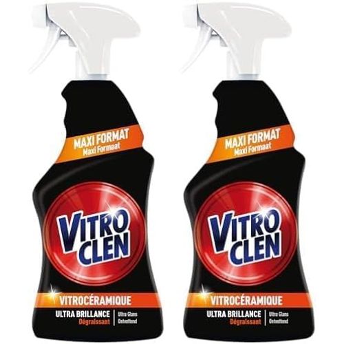 KAL-Spray Nettoyant Plaque Vitrocéramique Dégraissant Et Ultra Brillance -450 Ml (Lot De 2)