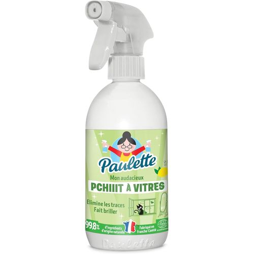 Pchi-Pchiiit à Vitres Citron - Alcool Ménager Dégraissant pour Toute Surface en Verre, Ecocert - Fabriqué en France - 500ml