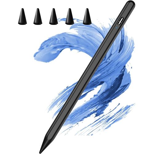 Stylet pour iPad(2025-2018),Apple Pencil avec Rejet de la Paume Détection D'inclinaison,Stylet Compatible avec iPad Pro 11/12.9/13,iPad Air 5/4/3 Gen,iPad 11/10/9/8/7/6ème Gen,iPad Mini 6/5
