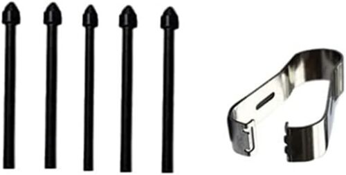 5X Pointes S Pen Pour Samsung Galaxy Tab S8 (4G 5G)/ S8+ Plus / S8 Ultra/Galaxy Tab S7 Fe/Tab S7 / Tab S7+ Plus Entrée Stylet S Avec Outil Pointes De Rechange Noir