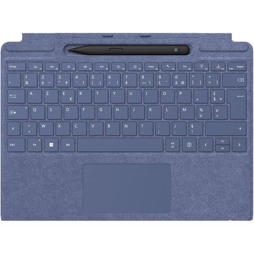 Clavier Surface Signature Bleu Saphir + Stylet Surface Slim Pen 2, Compatible Surface Pro 13"" (Clavier Azerty)