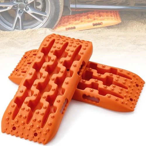 Tapis De Remorque Tout-Terrain-Vevor-Planches De Récupération-10 T-Pp Durable-Orange-Paire