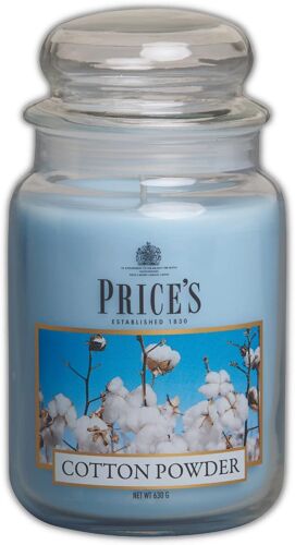 Grande bougie en pot en poudre de coton-Parfum doux,délicieux et de qualité-Parfum longue durée-Jusqu'à 150 heures de combustion