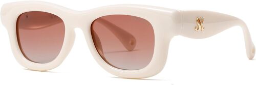 Chicslick-Lunettes De Soleil Ovales Rétro Polarisées Pour Femmes Et Hommes Lunettes Tendance Vintage Lunettes Décoratives À Monture Épaisse Multicolores[X613]