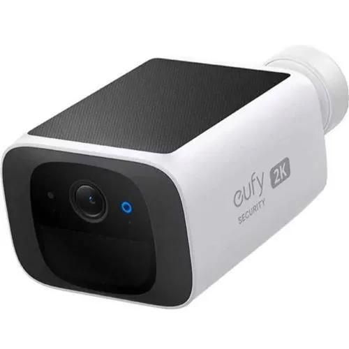Caméra de sécurité EufyCam SoloCam S220, WiFi exterieure sans Fil, résolution 2K, Panneau Solaire Intégré, IP67, Compatibile Alexa, Wi-FI 2,4 GHz, sans Frais Mensuels, Compatible HomeBase 3