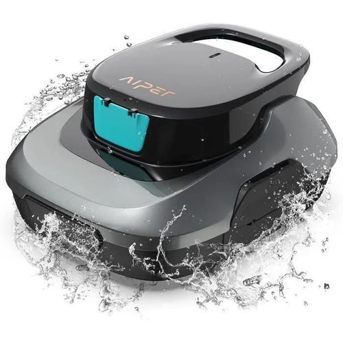 AIPER Scuba SE Robot Piscine sans Fil,90 Minutes de Nettoyage,Stationnement Automatique,Compact et Léger,Idéal pour Piscines Hors