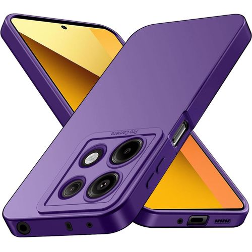 Coque Pour Xiaomi Redmi Note 13 5g (Pas Pour Note 13 4g), Housse Etui Protection En Silicone Souple,Cover Antichoc Avec Protege De Camera,Compatible Avec Tpu (Violet, Redmi Note 13 5g)