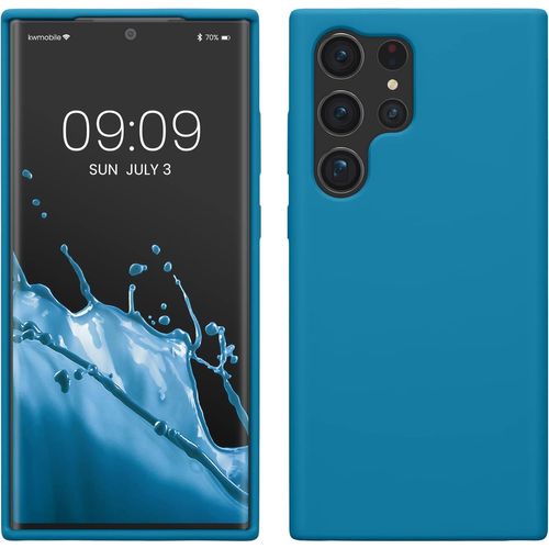 Housse Compatible Avec Samsung Galaxy S23 Ultra Coque - Housse De Téléphone Protection Souple En Tpu Silicone - Bleu Vif