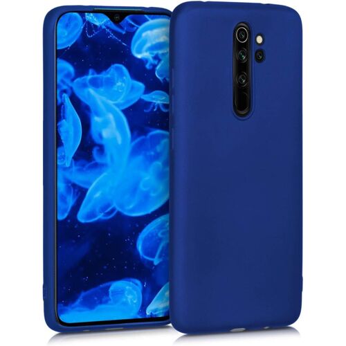 Housse Compatible Avec Xiaomi Redmi Note 8 Pro Coque-Housse De Téléphone Protection Souple En Tpu-Bleu Métallique