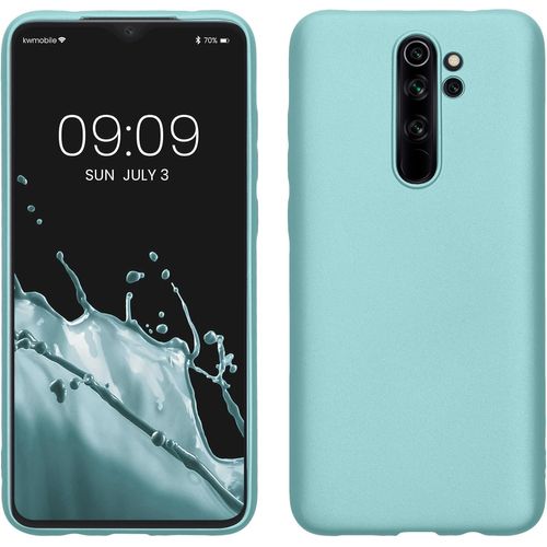 Kal-Housse Compatible Avec Xiaomi Redmi Note 8 Pro Coque - Housse De Téléphone Protection Souple En Tpu - Vert Menthe Métallique