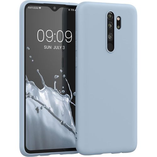 Kal-Housse Compatible Avec Xiaomi Redmi Note 8 Pro Coque - Housse De Téléphone Protection Souple En Silicone - Bleu Clair Mat