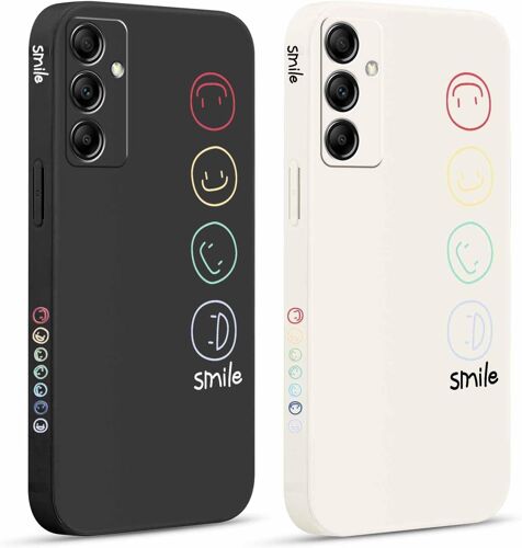 acdsgd-2 Pièces Coque pour Samsung Galaxy A25 5G 6,5"", Etui avec Joli et Beau Motif Dessin Latéral Mignon Case Givré Souple TPU Housse Téléphone Antichoc en Souple Fille Cadeau Anti-Chute Cover
