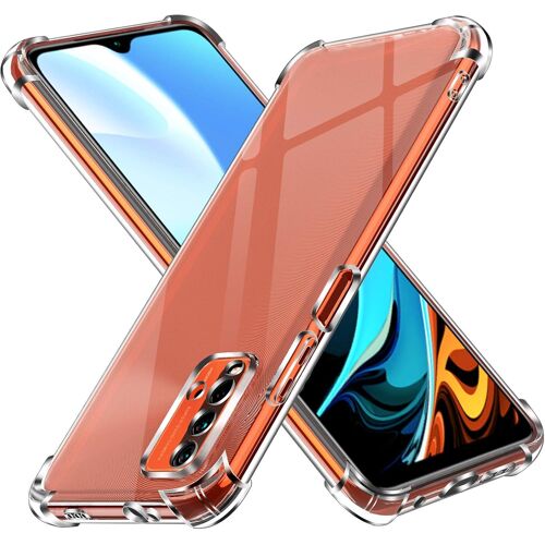 Coque Pour Xiaomi Redmi 9T, Ultra Transparent Étui De Protection En Silicone Antichoc Avec Coins Renforcés, Clair Mince Souple Tpu Bumper Housse