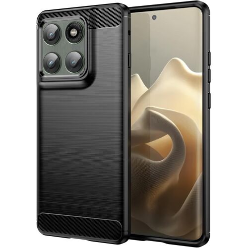 TZF-Coque pour Motorola Moto Edge 60 Pro Cover, Etui Souple Flexible en Premium TPU Case, Antichoc, Anti-dérapante pour Moto Edge 60 Pro-Noir