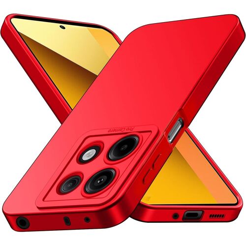Coque Pour Xiaomi Redmi Note 13 5G (Pas Pour Note 13 4G), Housse Etui Protection En Silicone Souple,Cover Antichoc Avec Protege De Camera,Compatible Avec Tpu (Rouge, Redmi Note 13 5G)