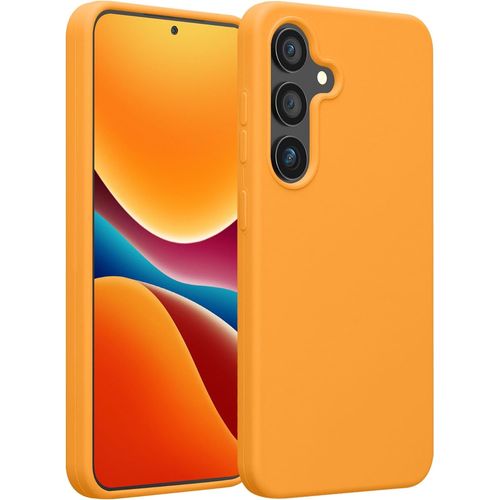 Housse Compatible Avec Samsung Galaxy S25 Plus Coque - Housse De Téléphone Protection Souple En Tpu Silicone - Orange Fruitée
