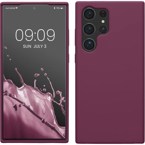 Housse Compatible Avec Samsung Galaxy S23 Ultra Coque - Housse De Téléphone Protection Souple En Tpu Silicone - Bordeaux Violet