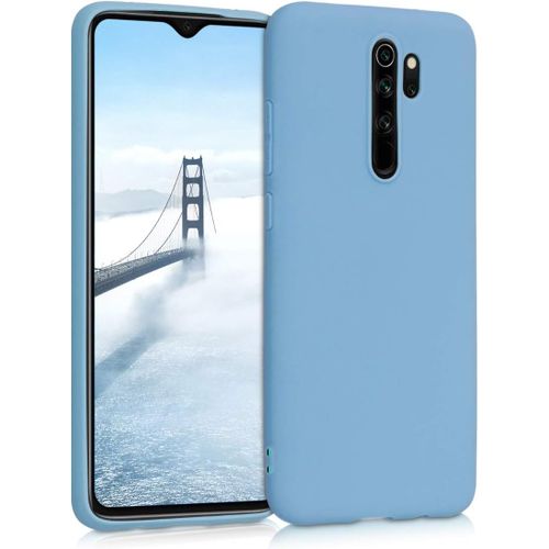 Kal-Housse Compatible Avec Xiaomi Redmi Note 8 Pro Coque - Housse De Téléphone Protection Souple En Silicone - Bleu Pastel