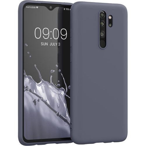 Kal-Housse Compatible Avec Xiaomi Redmi Note 8 Pro Coque - Housse De Téléphone Protection Souple En Silicone - Bleu-Gris