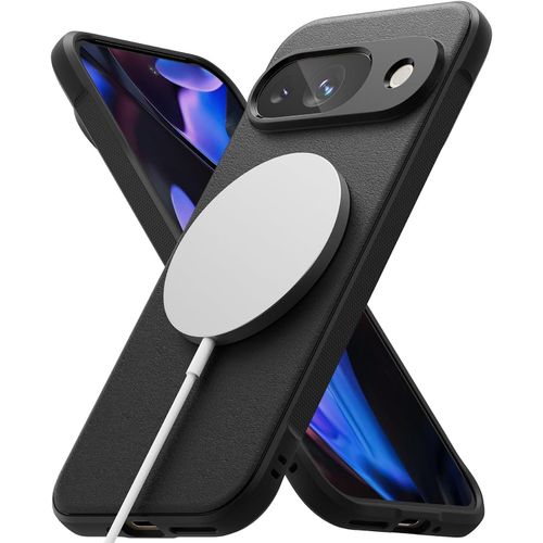Coque Compatible Avec Google Pixel 9 [Onyx Magnetic] Magnétique Antichoc Protection Flexible Ultra Fine Souple Bumper Durable Étui Pour Coque Pixel 9 Case Accessoires - Black
