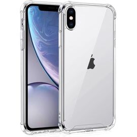 Case for iPhone X and iPhone XS, Transparent TPU Silicone Bumper Cover, Anti-Yellowing & Anti-Scratch, Transparent Hard Back ¿ HD Clear Protective Case
