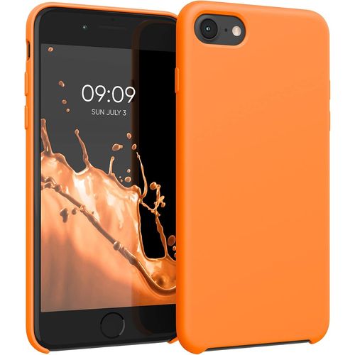 Housse Compatible Avec Apple Iphone Se (2022) / Iphone Se (2020) / Iphone 8 / Iphone 7 Coque - Housse De Téléphone Protection Souple En Tpu Silicone - Orange Fruitée
