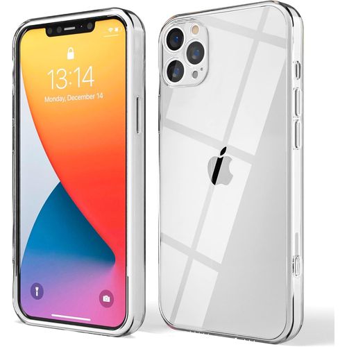 Coque Antichoc Pour Iphone, Coque De Protection Ultra Fine En Silicone Liquide Mat Avec Doublure En Microfibre Douce Anti-Rayures - Iphone 12 Pro Max - Transparent