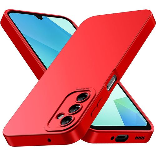 Coque Pour Samsung Galaxy A16 5g, Coque Samsung A16, Housse Etui De Protection En Silicone Souple,Cover Antichoc Avec Protege De Camera,Compatible Avec Tpu (Rouge, Samsung A16 4g / 5g)