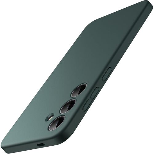 KALANKA-Fine Ajuste Coque pour Samsung Galaxy S24+ / S24 Plus 5G, Protection Complète de l'Objectif de Caméra, Housse Étui de Protecteur Fine en TPU Souple avec Finition Mat (Vert Nuit)