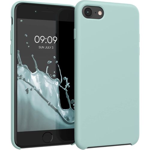 TRAHOO-Housse Compatible avec Apple iPhone SE (2022) / iPhone SE (2020) / iPhone 8 / iPhone 7 Coque - Housse de téléphone Protection Souple en TPU Silicone - Menthe glaciale