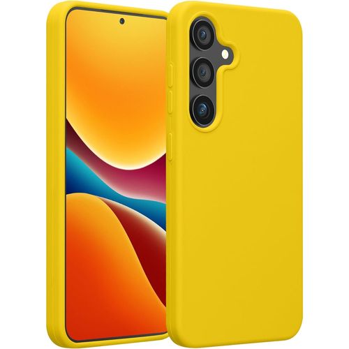 Housse Compatible Avec Samsung Galaxy S25 Plus Coque - Housse De Téléphone Protection Souple En Tpu Silicone - Jaune Radieux