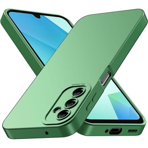 Coque Pour Samsung Galaxy A16 5g, Coque Samsung A16, Housse Etui De Protection En Silicone Souple,Cover Antichoc Avec Protege De Camera,Compatible Avec Tpu (Vert, Samsung A16 4g / 5g)