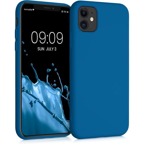 KALANKA-Housse Compatible avec Apple iPhone 11 Coque - Housse de téléphone Souple et Fine en TPU Silicone - Bleu récif