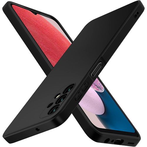 Noir Mat Coque Pour Samsung Galaxy A13 4g / A13 5g / A04s Avec Protection Caméra, Ultra Mince Étui De Protection En Silicone Antichoc, Souple Tpu Anti-Rayures Bumper Housse
