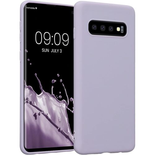SJZG-Housse Compatible Avec Samsung Galaxy S10 Coque - Housse De Téléphone Protection Souple En Silicone - Lavande