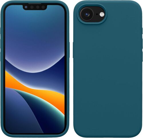 Housse Compatible avec Apple iPhone 16e Coque - Housse de téléphone Protection Souple en TPU Silicone - pétrole Mat