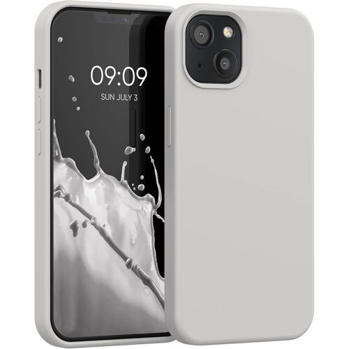 Housse Compatible avec Apple iPhone 13 Coque-Housse de téléphone Protection Souple en TPU Silicone-Beige Mat