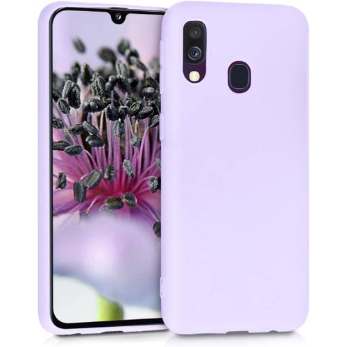 JGD-Housse Compatible avec Samsung Galaxy A40 Coque - Housse de téléphone Protection Souple en Silicone - Lavande