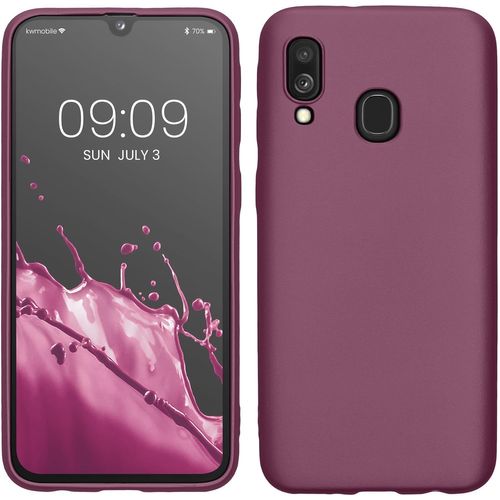 Housse Compatible avec Samsung Galaxy A40 Coque - Housse de téléphone Protection Souple en TPU - Lavande métallique