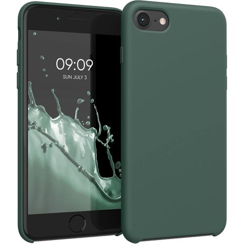 Housse Compatible Avec Apple Iphone Se (2022) / Iphone Se (2020) / Iphone 8 / Iphone 7 Coque - Housse De Téléphone Protection Souple En Tpu Silicone - Vert Mousse