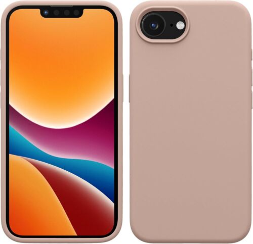 LORANKA-Housse Compatible avec Apple iPhone 16e Coque - Housse de téléphone Protection Souple en TPU Silicone - Rose Ancien