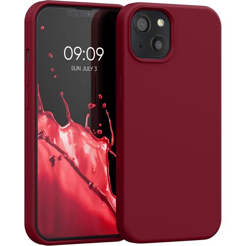 ELVORIX-Housse Compatible avec Apple iPhone 13 Coque - Housse de téléphone Protection Souple en TPU Silicone - rhubarbe