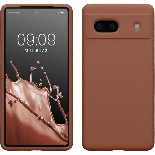 Housse Compatible avec Google Pixel 7a Coque-Housse de téléphone Protection Souple en TPU Silicone-Moka