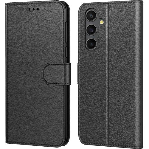Coque Pour Samsung Galaxy A25 5g, Coque Samsung A25 5g,Etui Protection Housse Premium En Cuir Pu, Emplacements Cartes , Pochette Flip Case Pour Book Noir, Samsung A25 5g