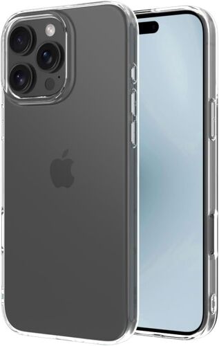 Coque Transparente pour Apple iPhone 16 Pro, Coque TPU en Silicone Souple et Mince, Protection avec Bord sur¿¿lev¿¿ pour ¿¿cran et Appareil Photo (Bords sur¿¿lev¿¿s)